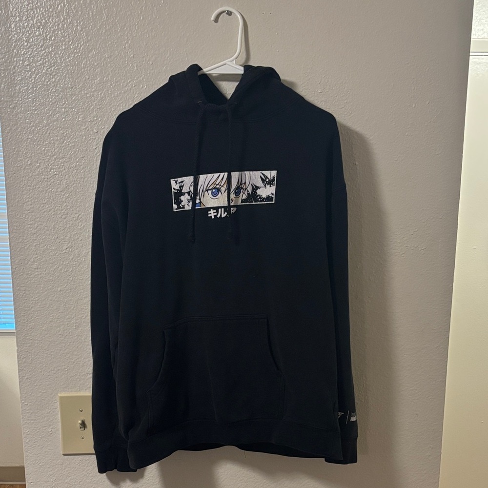 HxH Black Anime Graphic Hoodie